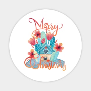 Merry Little Daisy House Magnet